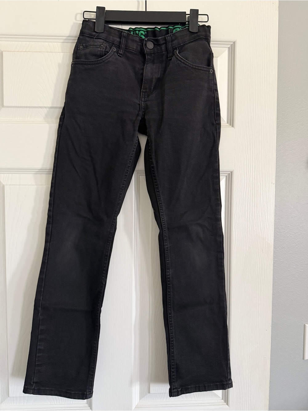 Levi's Boys Black Slim Straight Jeans